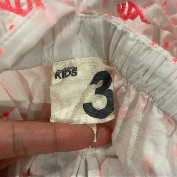 Cotton On Girls White and Pink Sleeveless Dress - Picture 4 of 5